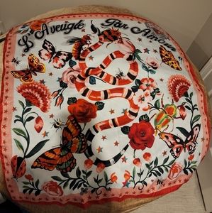 Gucci L'Aveugle Par Amour Silk Scarf